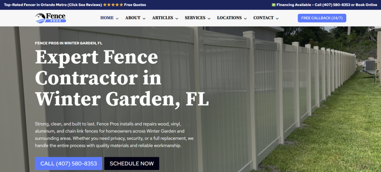 My Top Fence Company in Winter Garden, FL